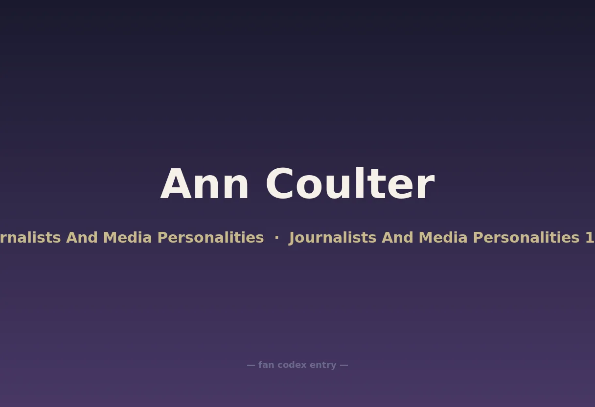 Ann Coulter
