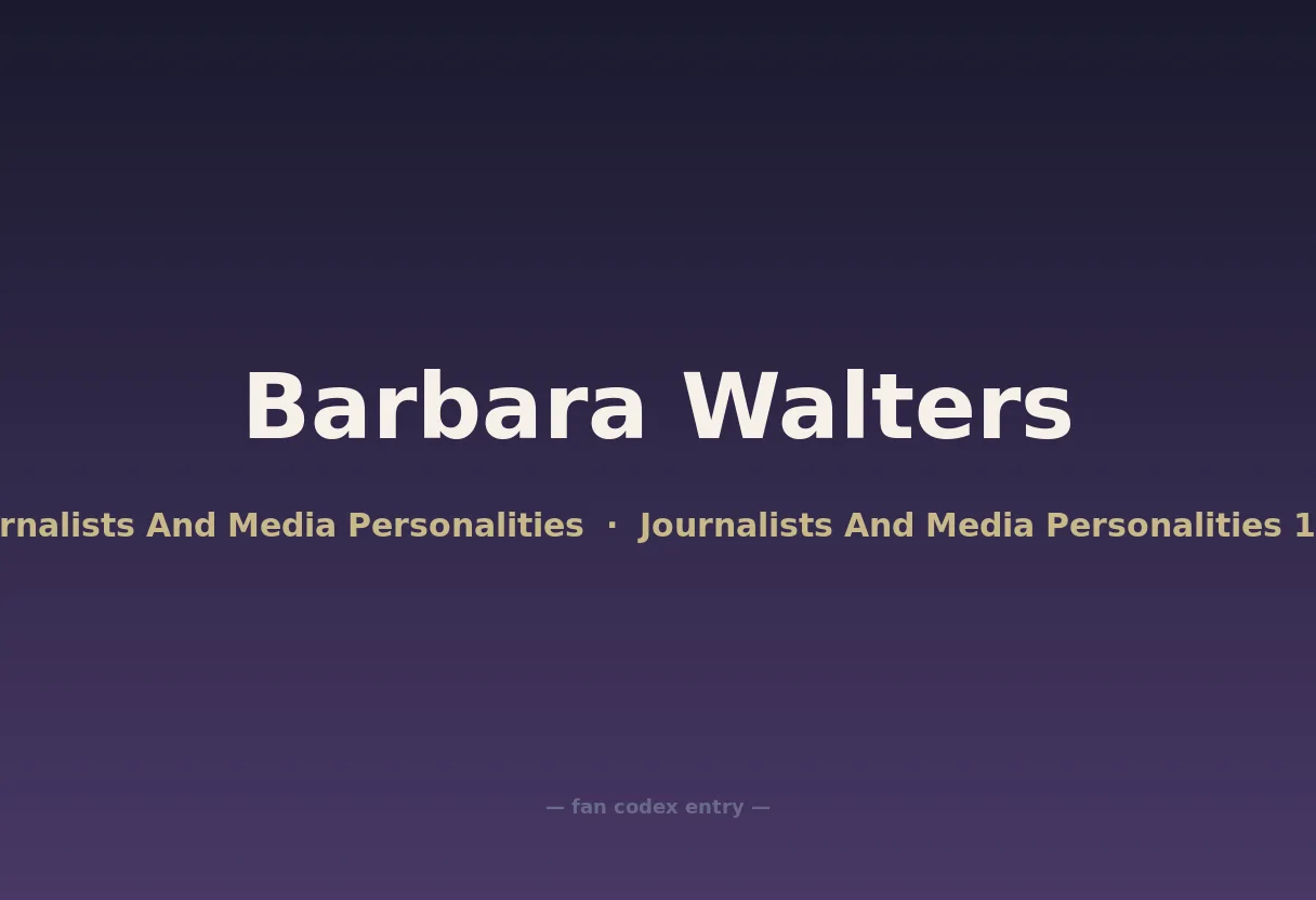 Barbara Walters