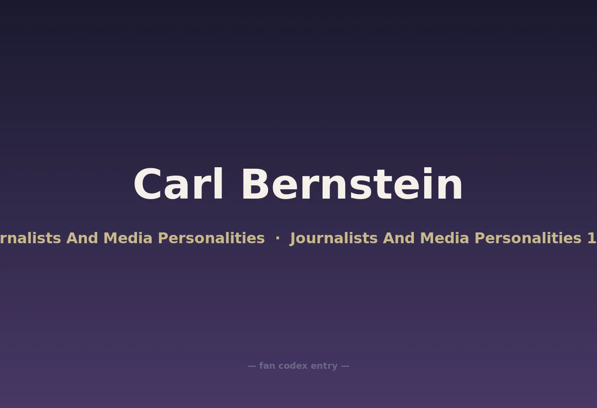 Carl Bernstein