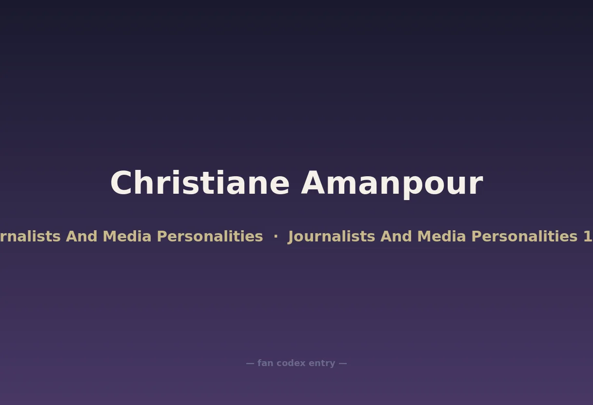 Christiane Amanpour